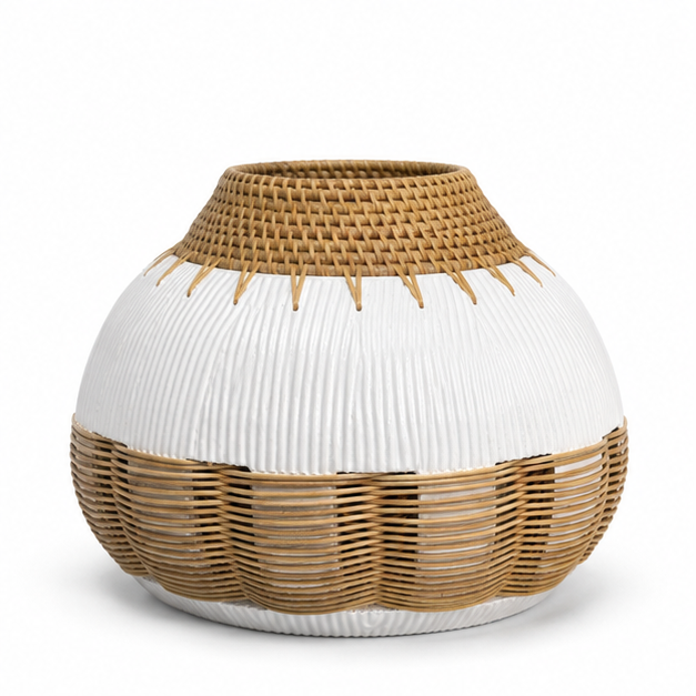 Rattan Stripe Vessel